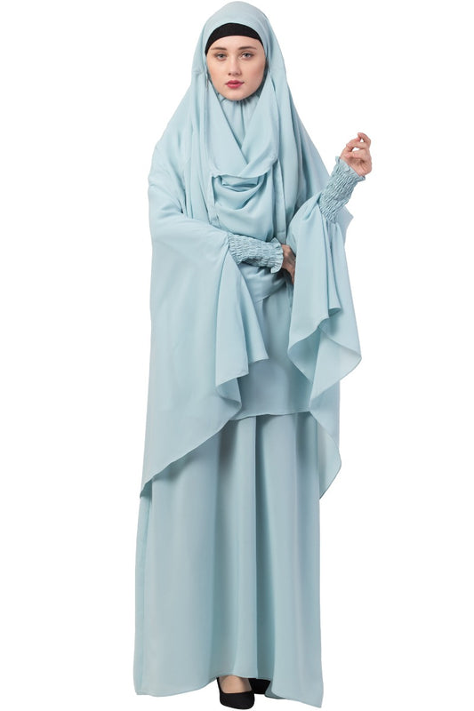Two Piece - Jilbab Set In Premium Kashibo Fabric