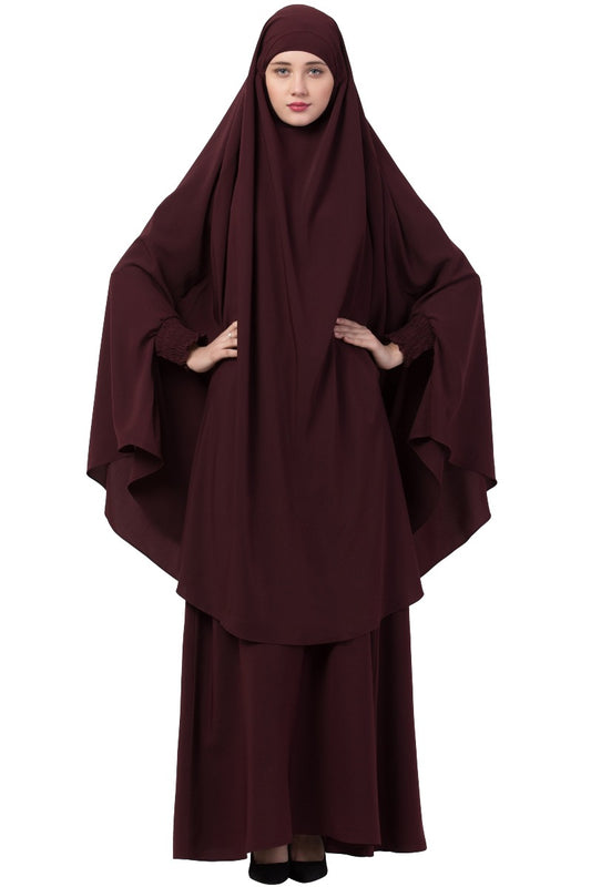 Two Piece - Jilbab Set In Premium Kashibo Fabric