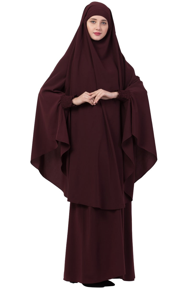 Two Piece - Jilbab Set In Premium Kashibo Fabric
