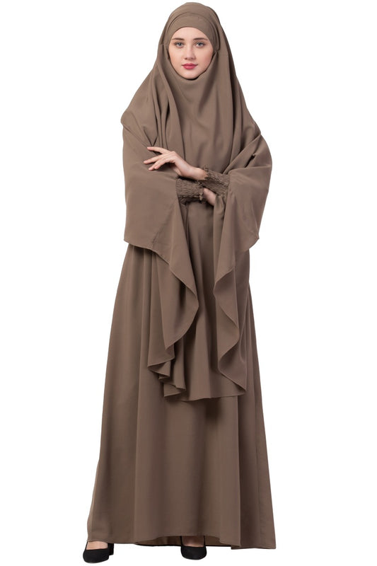 Two Piece - Jilbab Set In Premium Kashibo Fabric