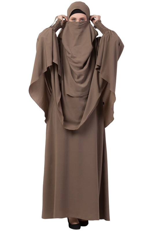 Two Piece - Jilbab Set In Premium Kashibo Fabric