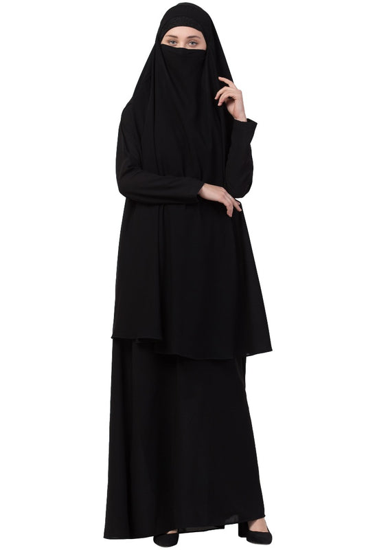 Two Piece - Jilbab Set In Premium Kashibo Fabric