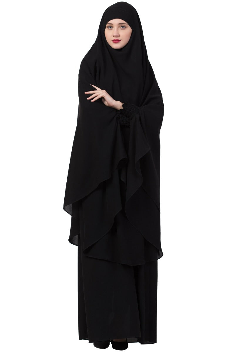 Two Piece - Jilbab Set In Premium Kashibo Fabric