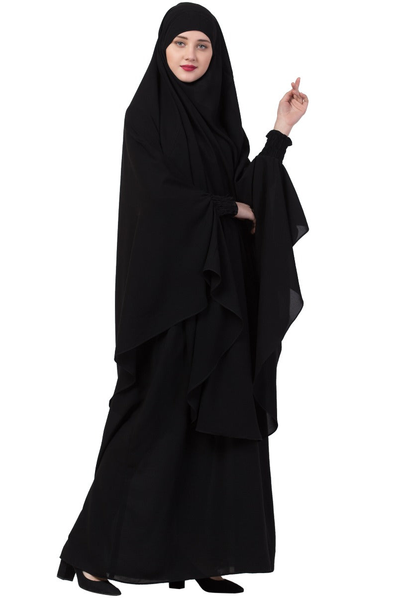 Two Piece - Jilbab Set In Premium Kashibo Fabric