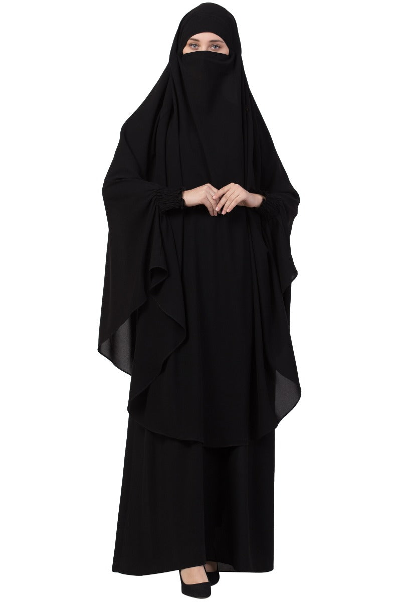 Two Piece - Jilbab Set In Premium Kashibo Fabric
