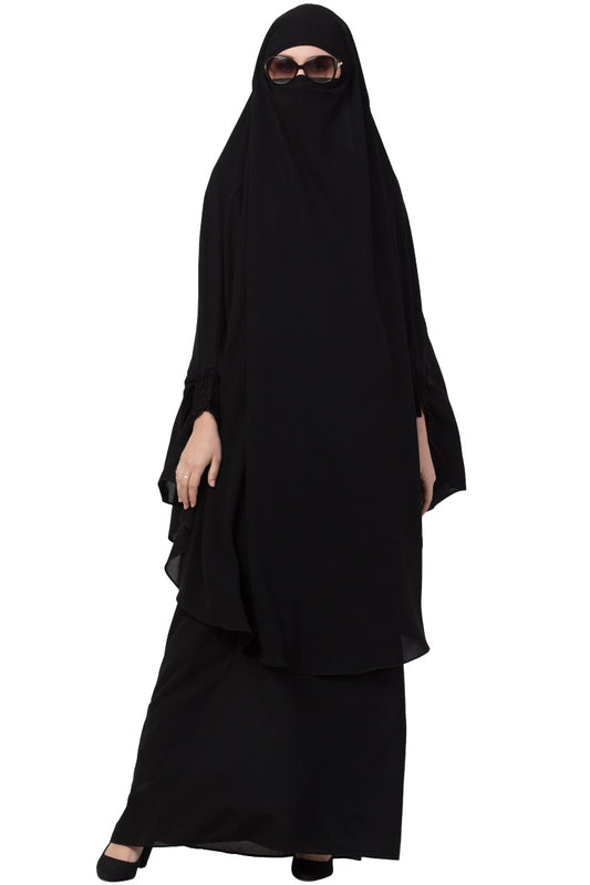 Two Piece - Jilbab Set In Premium Kashibo Fabric