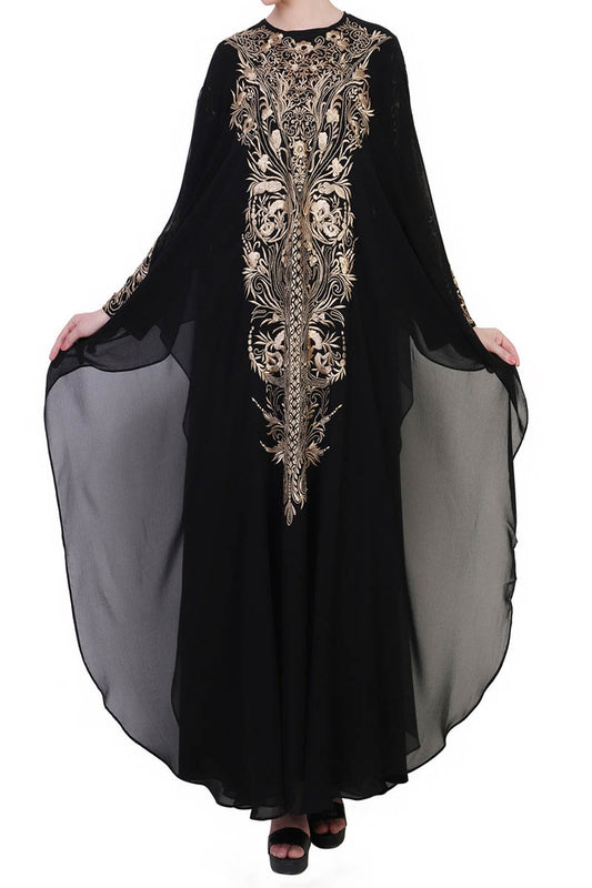 Mushkiya-Occasion Wear Dress In Abaya Fit-Not An Abaya.