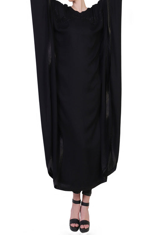 Mushkiya-Kaftan With Hand Work Embellishments-Not An Abaya