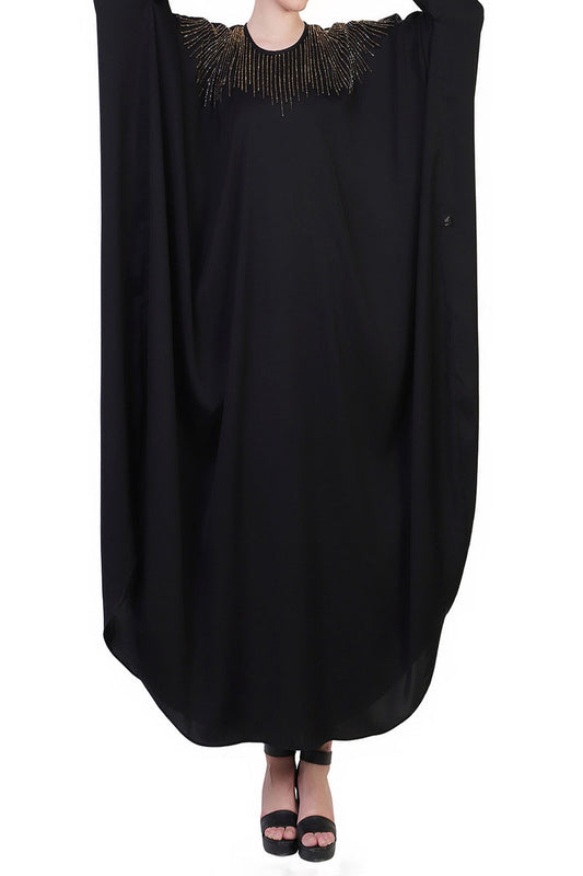 Mushkiya-Kaftan With Hand Work Embellishments-Not An Abaya
