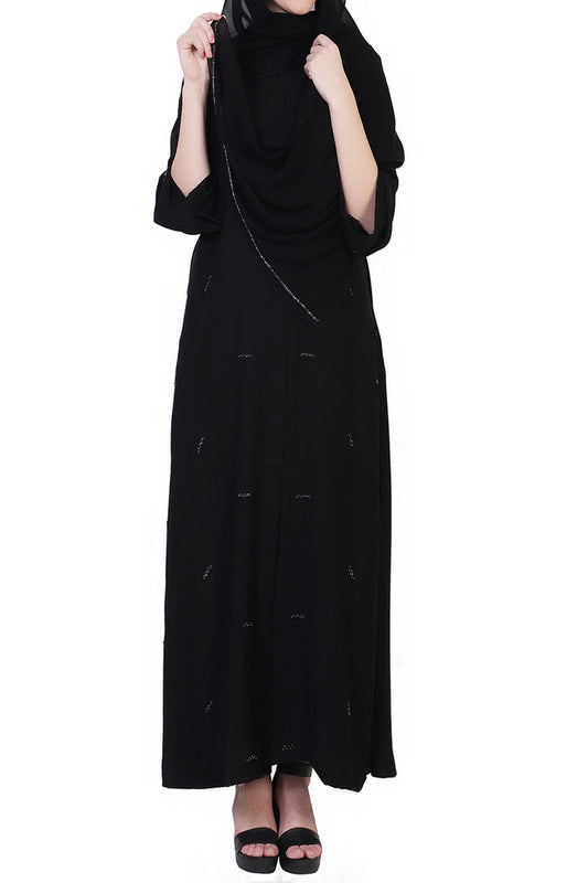 Mushkiya-Open Dress With Hand Embellishment