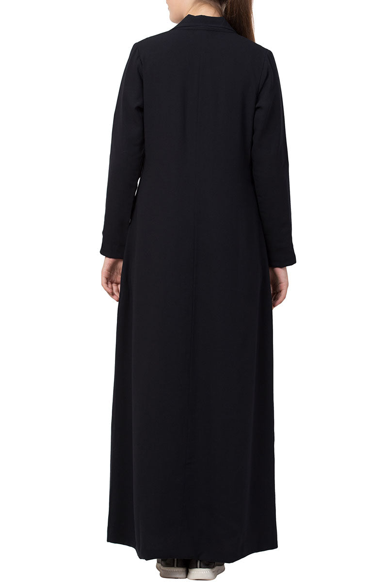 Long Abaya Coat In Firdaus Fabric With Lining
