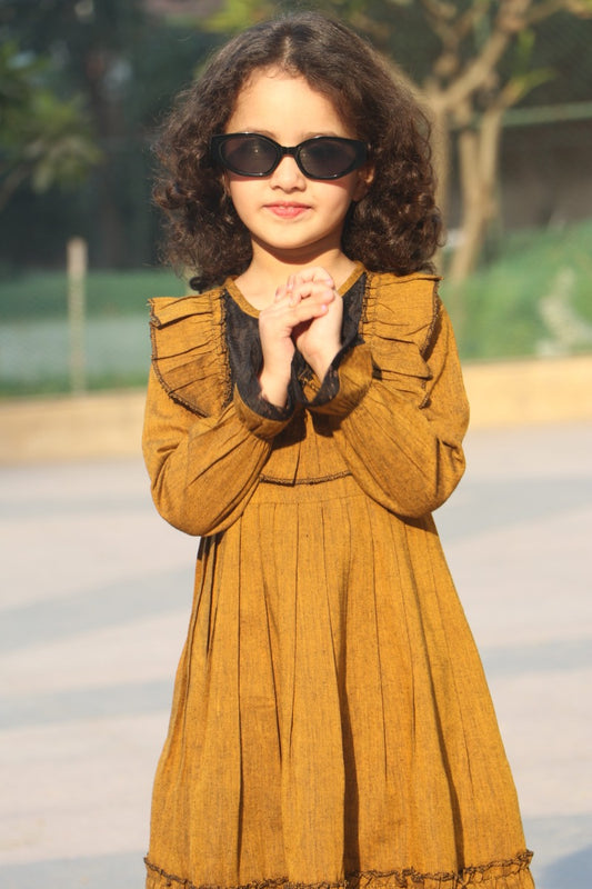 Stylish Designer Wear Dress for Girls in Cotton Fabric