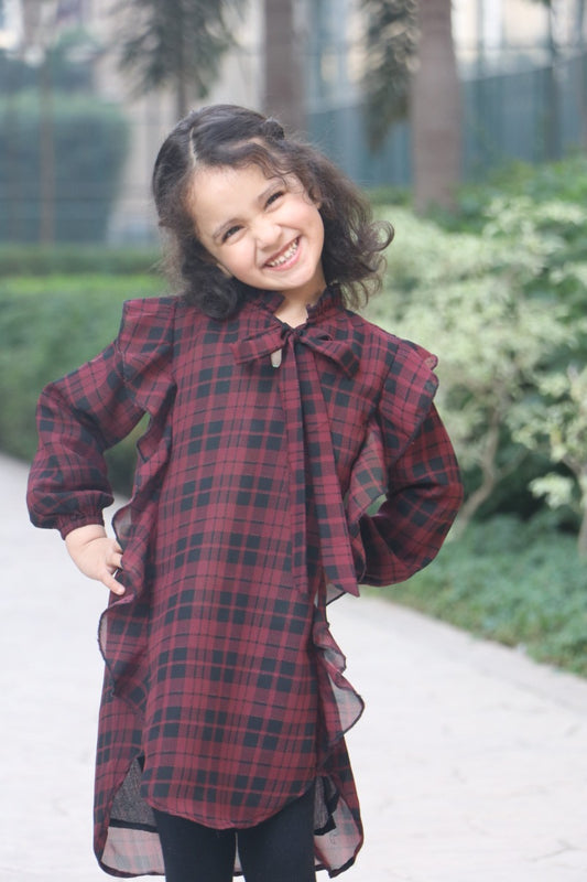 Stylish yet Elegant Frock for Baby Girl in Georgette Fabric