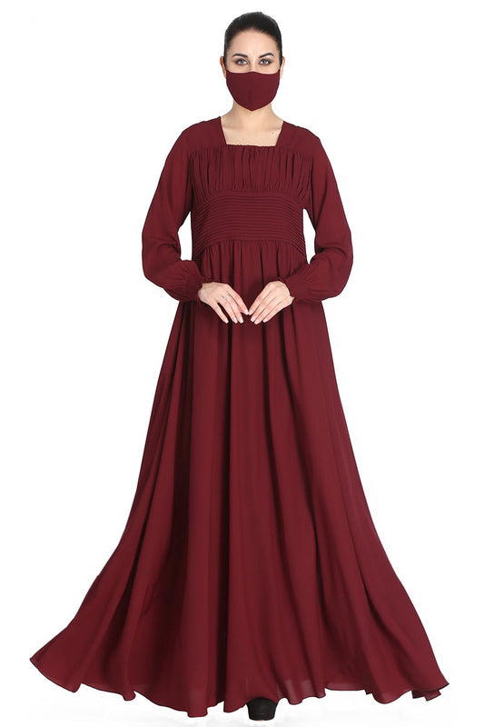 Mushkiya-Beautiful Dress In Abaya Fit.