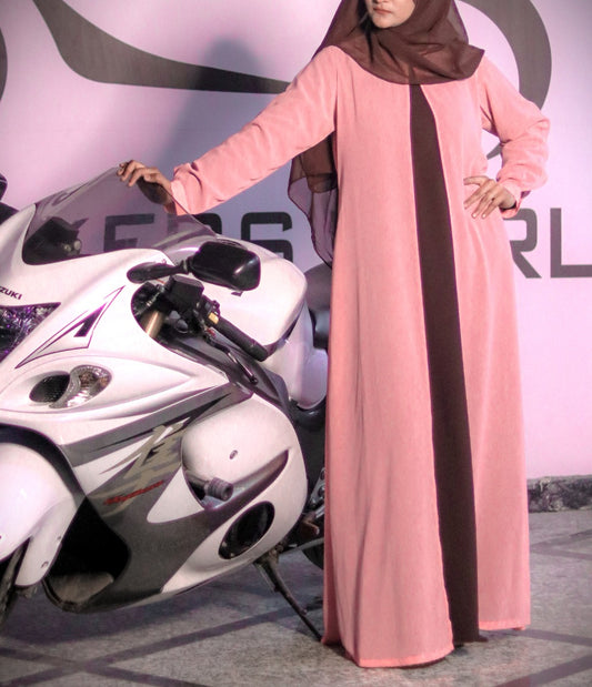Dual Layered Dress That Consists Of A Designer Shrug and An Inner Abaya.