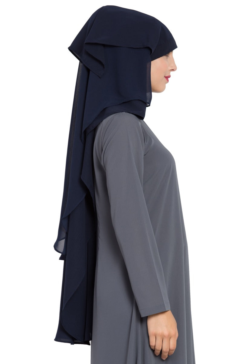 Full Size Naqaab In Triple Layer. Comes Without Abaya