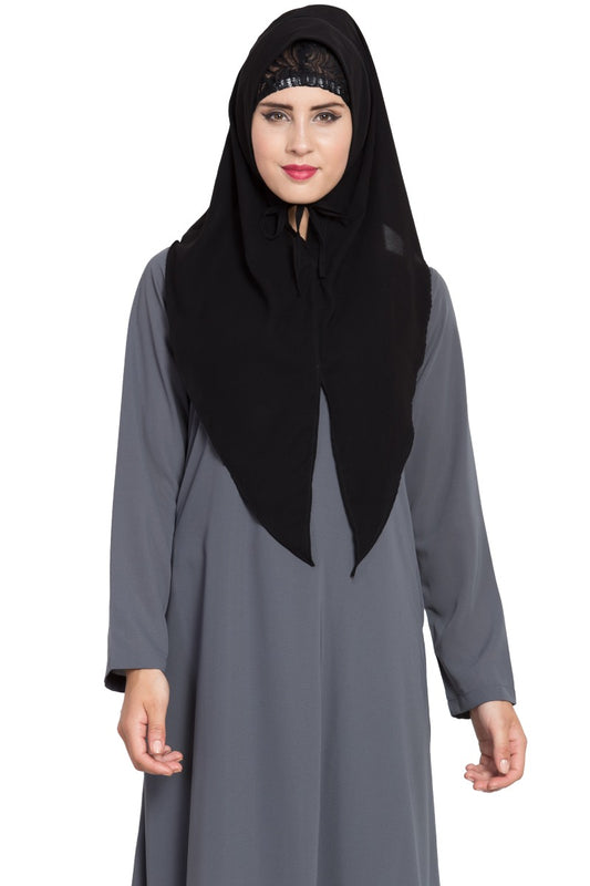 Ready To Wear- Instant Hijab With A Nose Piece