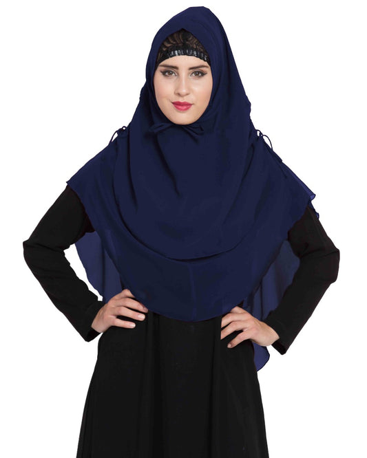 Stylish Instant Hijab In Dual Layer|Khimar