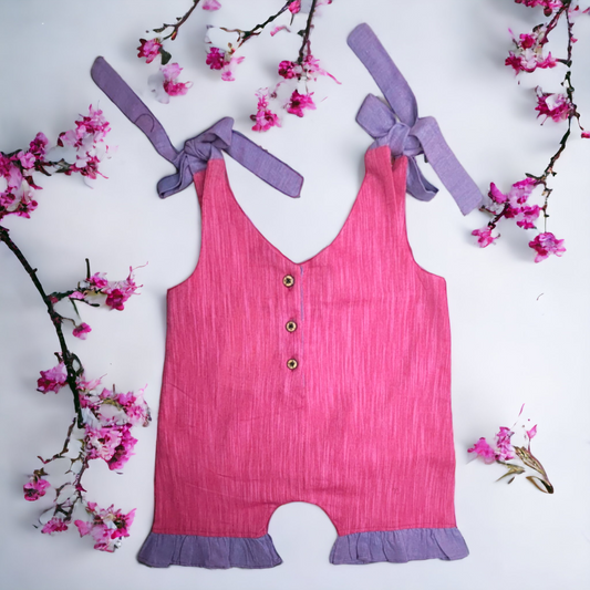 Versatile Cuteness: Dungaree Cum Romper for Stylish Little Ones