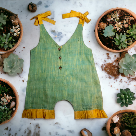 Versatile Cuteness: Dungaree Cum Romper for Stylish Little Ones