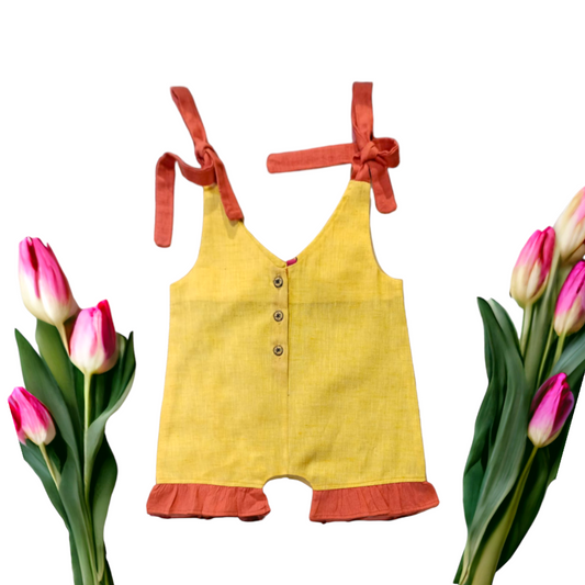Versatile Cuteness: Dungaree Cum Romper for Stylish Little Ones