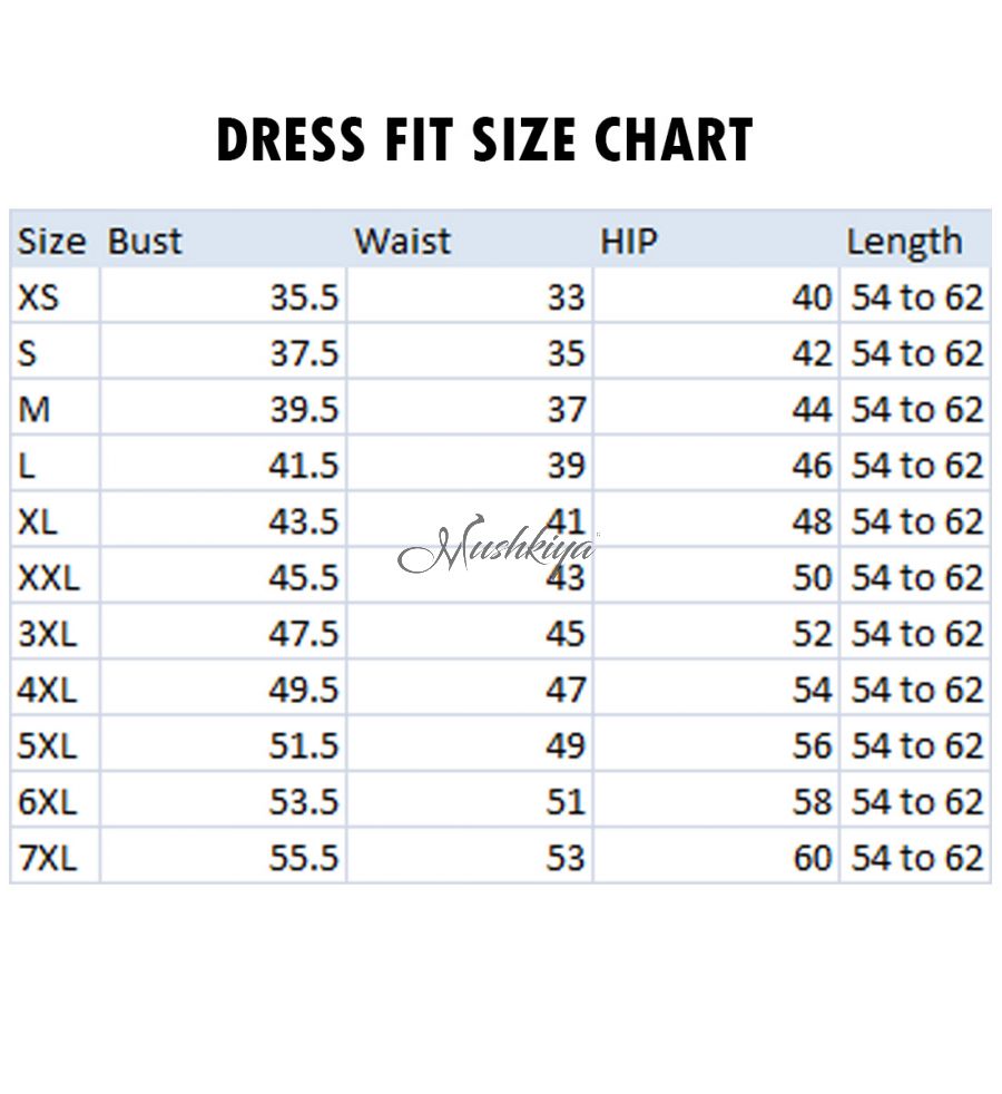dress size chart 12 1 1