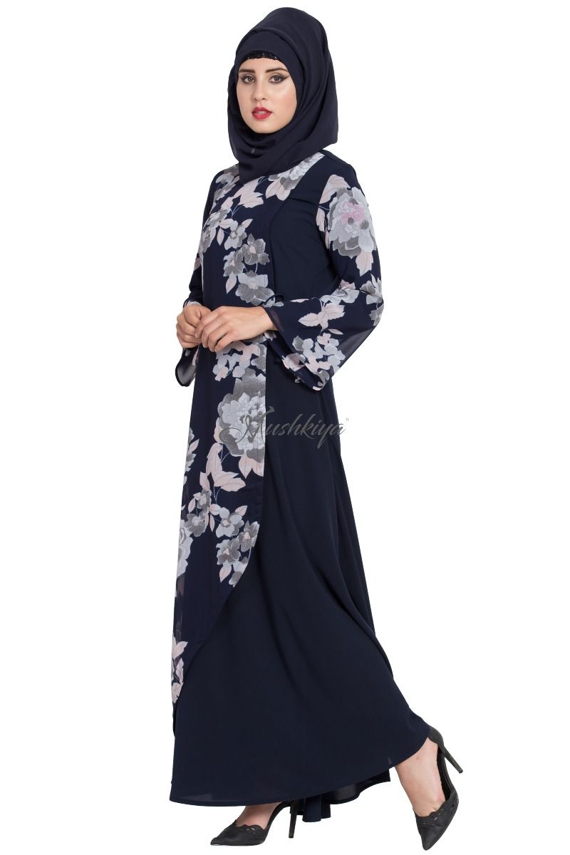 flower dress muslimah