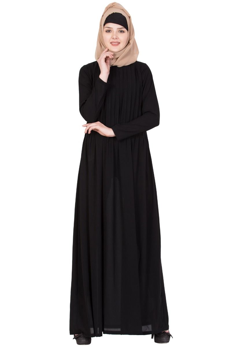 simple black abaya designs