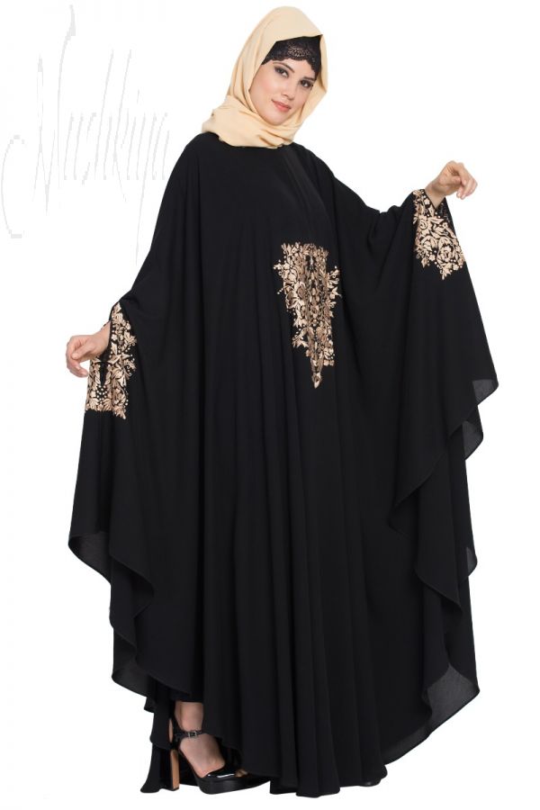 Embroidered Irani kaftan in Free Size-Not An Abaya