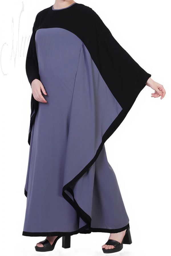 Mushkiya-Kaftan Abaya In Dual Color