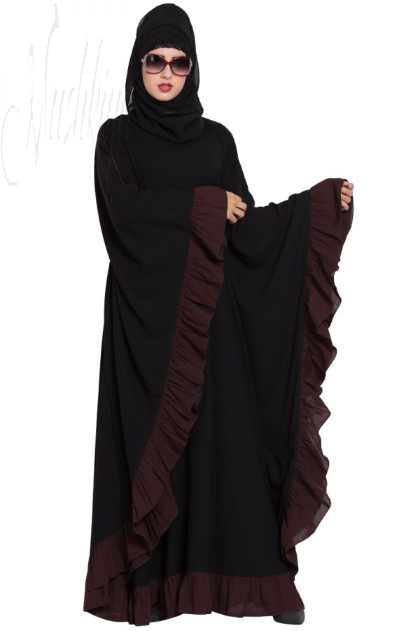 Designer kaftan With Ruffled Border-Not An Abaya