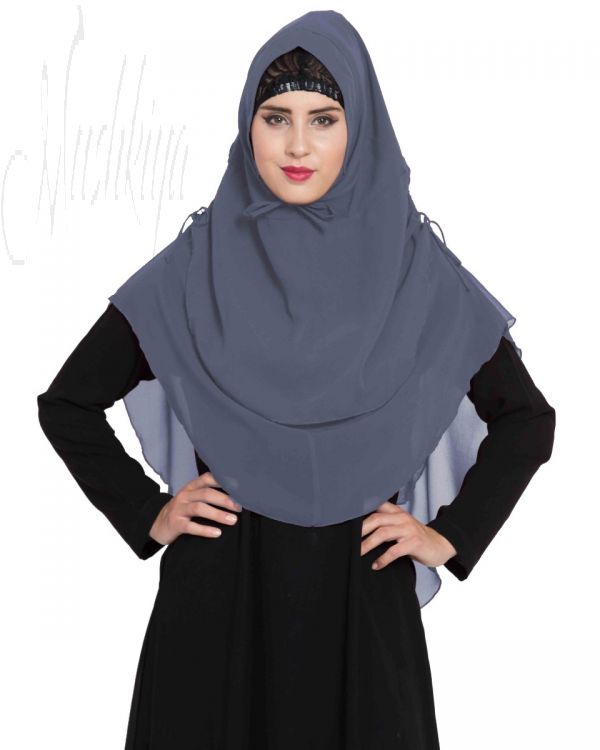 Stylish Instant Hijab In Dual Layer|Khimar