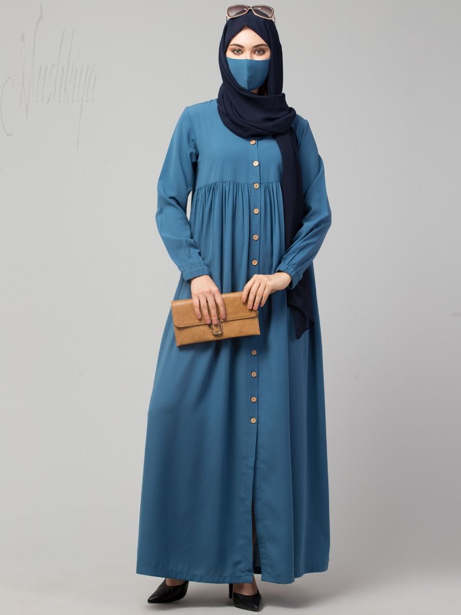 open button abaya