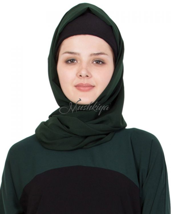 Hijab-Fine Georgette-Green