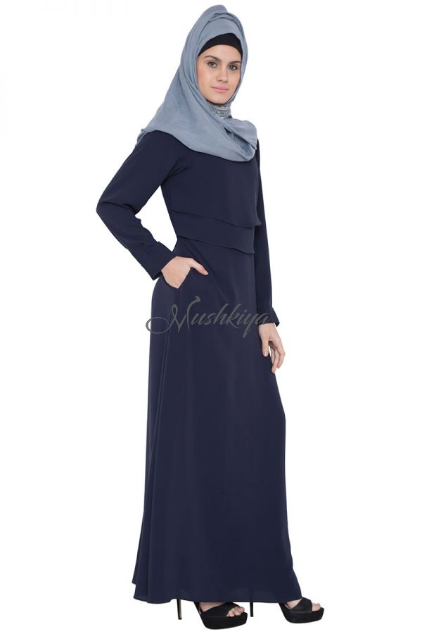 Designer Abaya|Colorful Abaya-Blue
