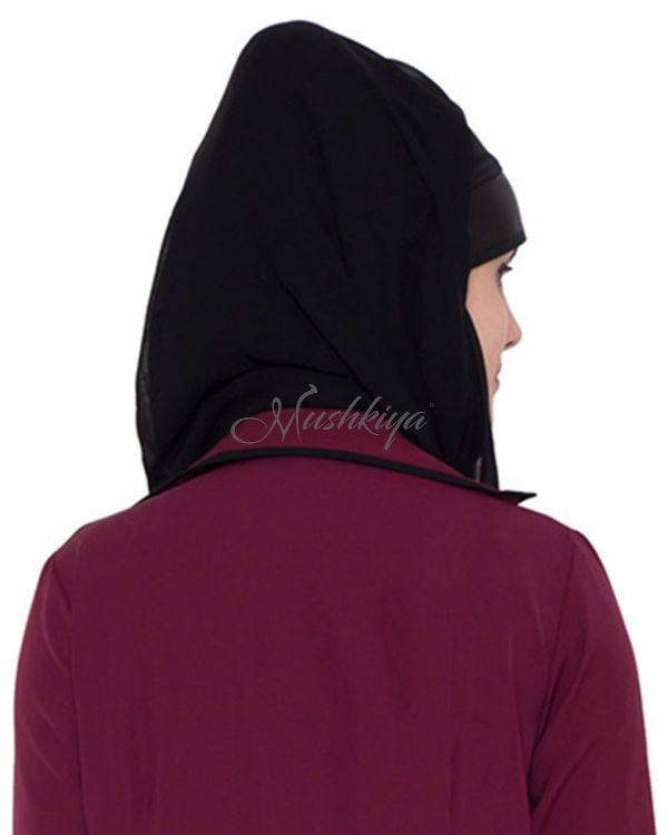 Hijab-Black-Fine Georgette