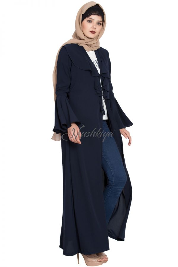 Long Cardigan with Bell Sleeves - Not An Abaya