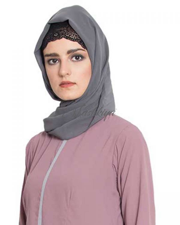 Hijab-Grey-Fine Georgette