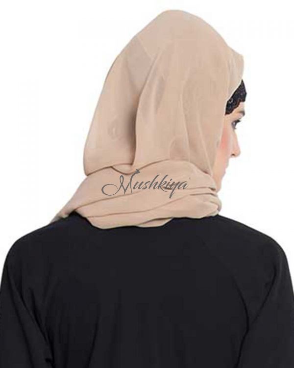 Hijab-Beige-Fine Georgette