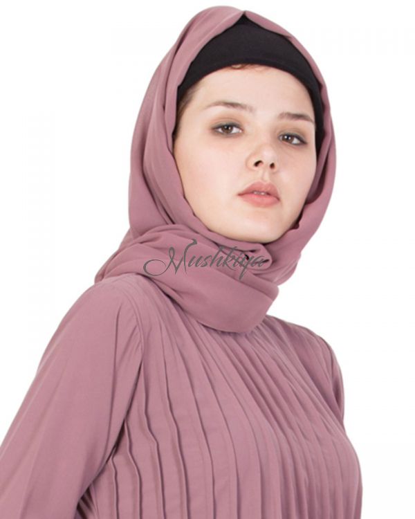 Hijab-Puce Pink-Fine Georgette