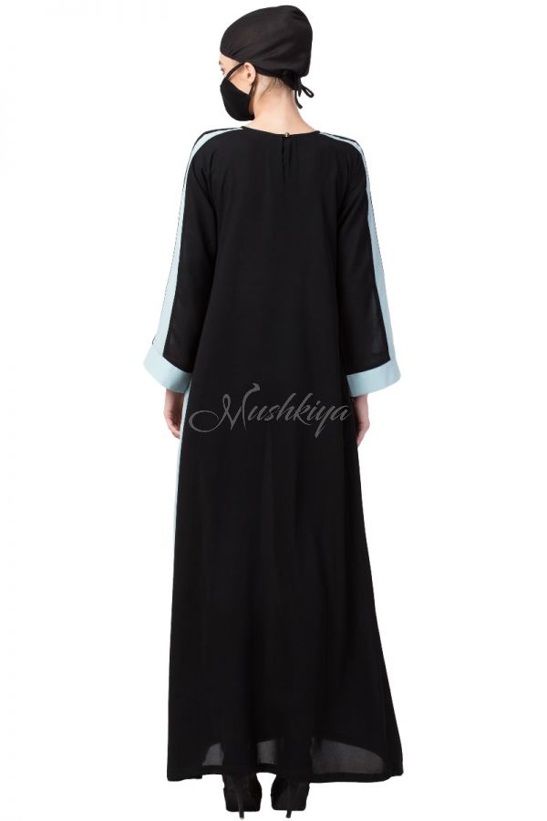 Mushkiya-Dual Color Dress With Giant Pocket