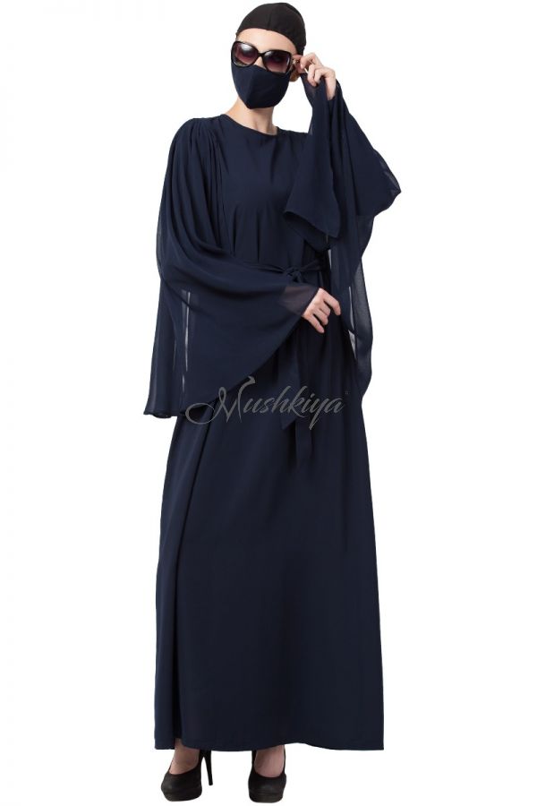 Mushkiya-Modest Dress With Extra Sleeve Layers-Not An Abaya