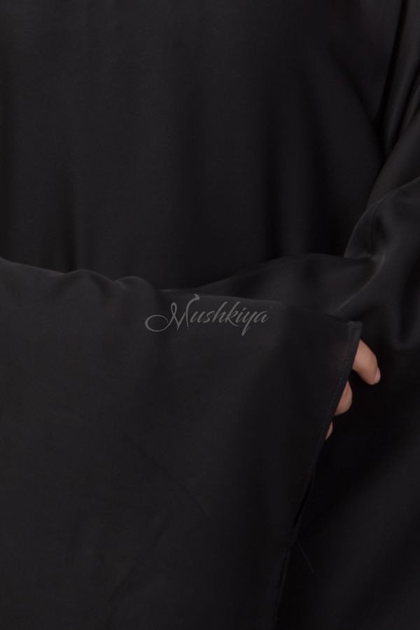 Very Elegant Islamic Abaya Kaftan With Pleats on Shoulders Made in Premium Nida Fabric