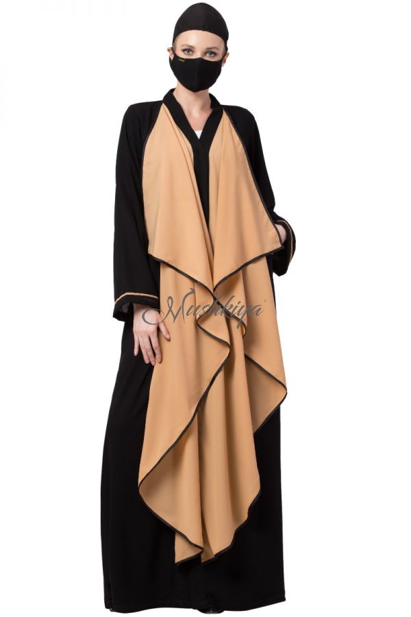 Mushkiya-Falling Shrug Dress In Front Open Style-Not An Abaya 