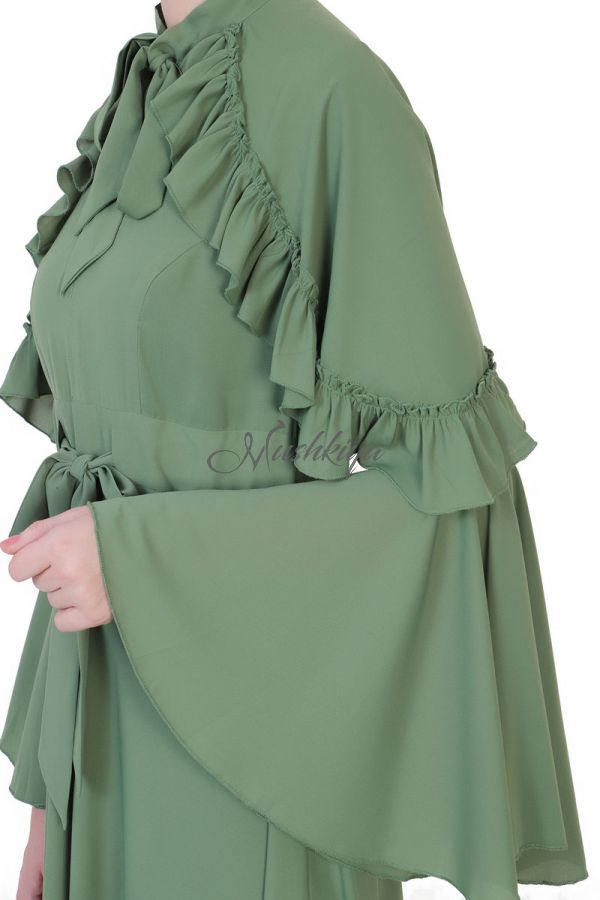 Mushkiya-Modest Dress In Modern Pattern-Not An Abaya