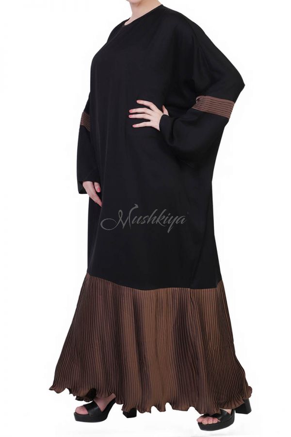 Mushkiya-Free-Size Kaftan In Dual Color-Not An Abaya