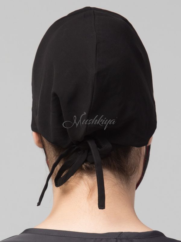 Under Hijab Cap With Drawstring-Nida Matte